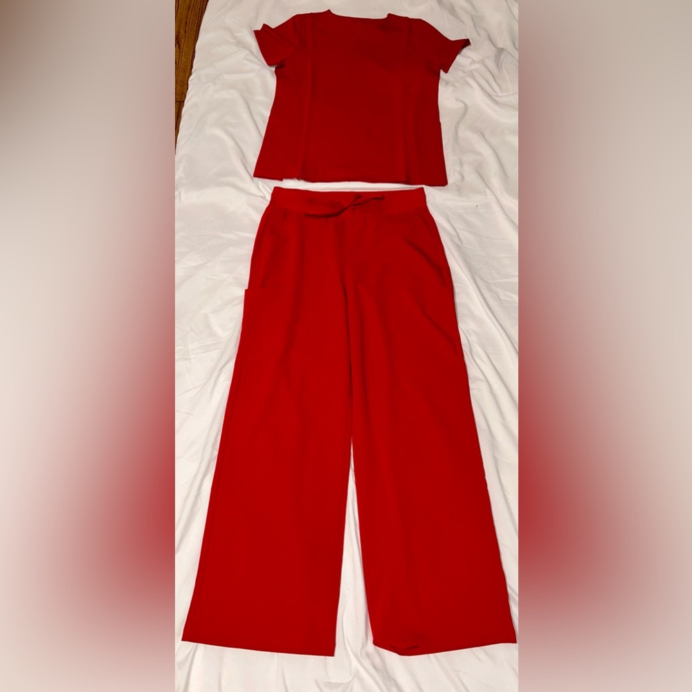 Mandala Red Scrub Set